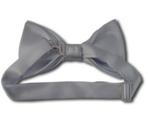 Silver Bow Tie back