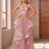 Elegant Sequin Bridesmaid Dress